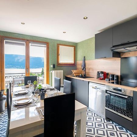 Apartamento T4 Avec Vue Imprenable Sur Le Lac D'Annecy Veyrier-du-Lac Exterior foto